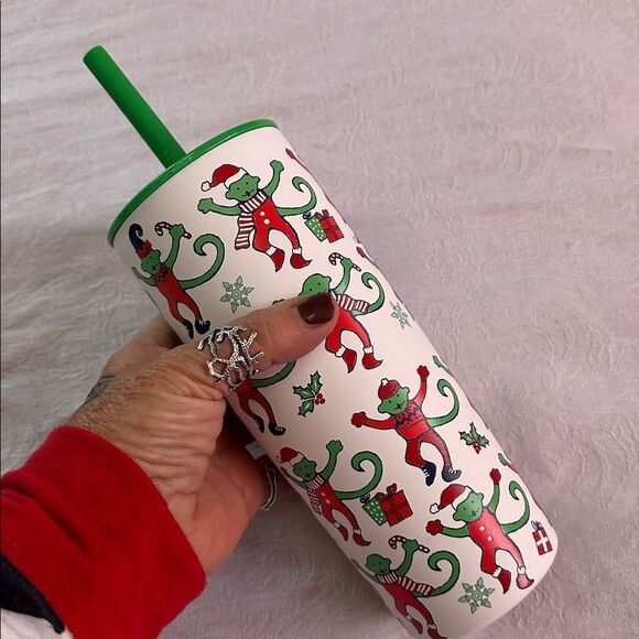 Starbucks x Roller Rabbit Holiday Tumbler with Straw Stainless Steel Venti MiiR